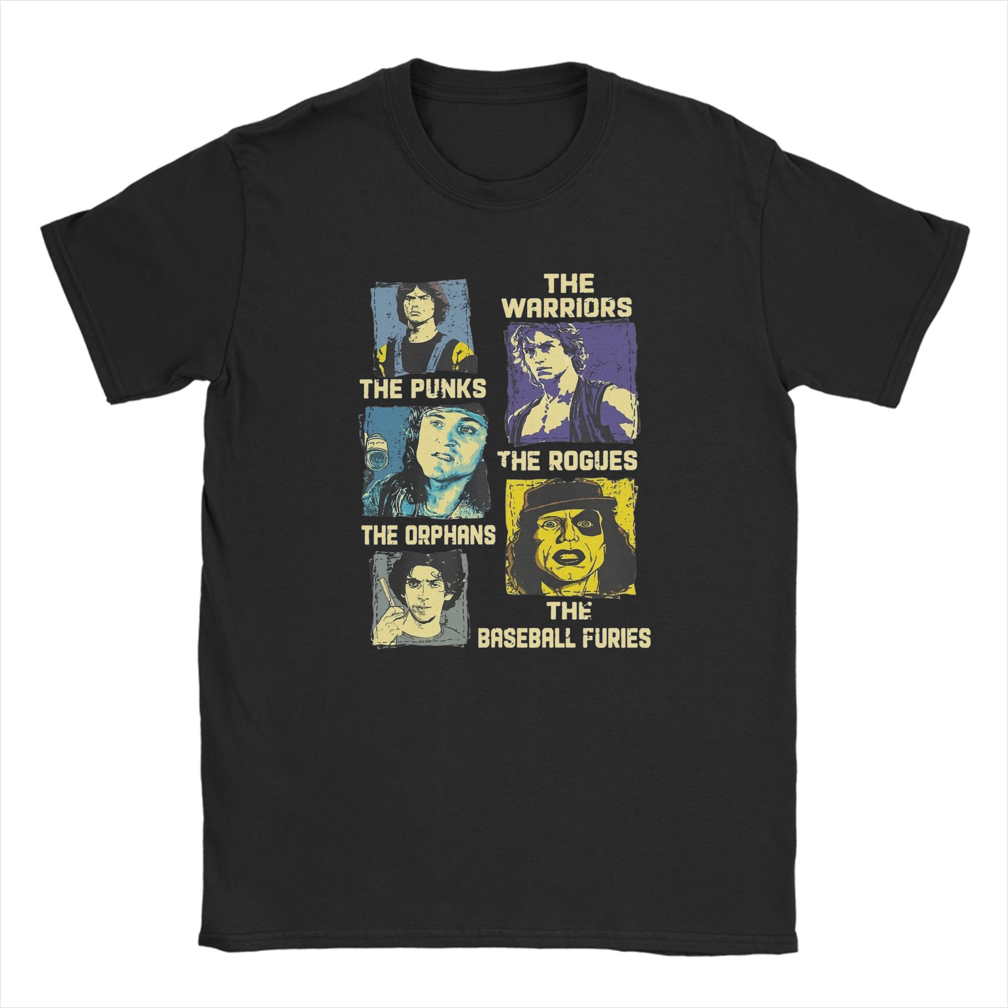 

The Warriors Movie T-Shirt Unisex 100%Cotton Clothing Novelty The Baseball Furies Round Neck Short Sleeve M