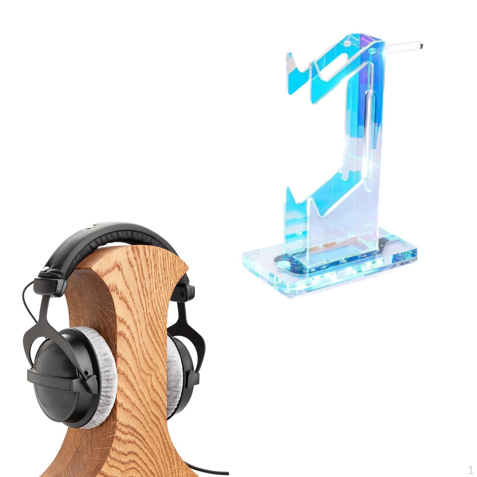 

Держатель игрового контроллера Подставка для гарнитуры с подсветкой Органайзер Аксессуары Резиновая подкладка Premium