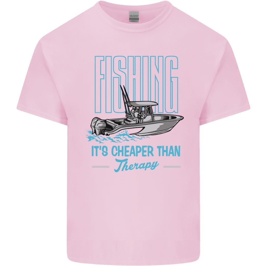 Fishing Its Cheaper Than Therapy FisherUnisex Unisexs Light Cotton TShirt