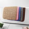 Living Room Anti Slip Mat Pebble Floor Mat Household Items Khaki 1pcs General Bath Mats Embossed Fiber Carpet Bathroom