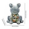 Turtle Frog Garden Statue Figurines Solar Power Lights Housewarming Gifts Miniature Statues for