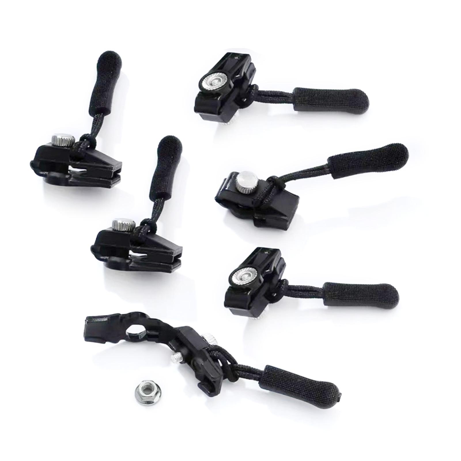 

6/12 шт. Быстросъемные фиксаторы молний, регулируемые инструменты для ремонта молний, простая установка, замена молний для гидрокостюмов, багажная сумка 6