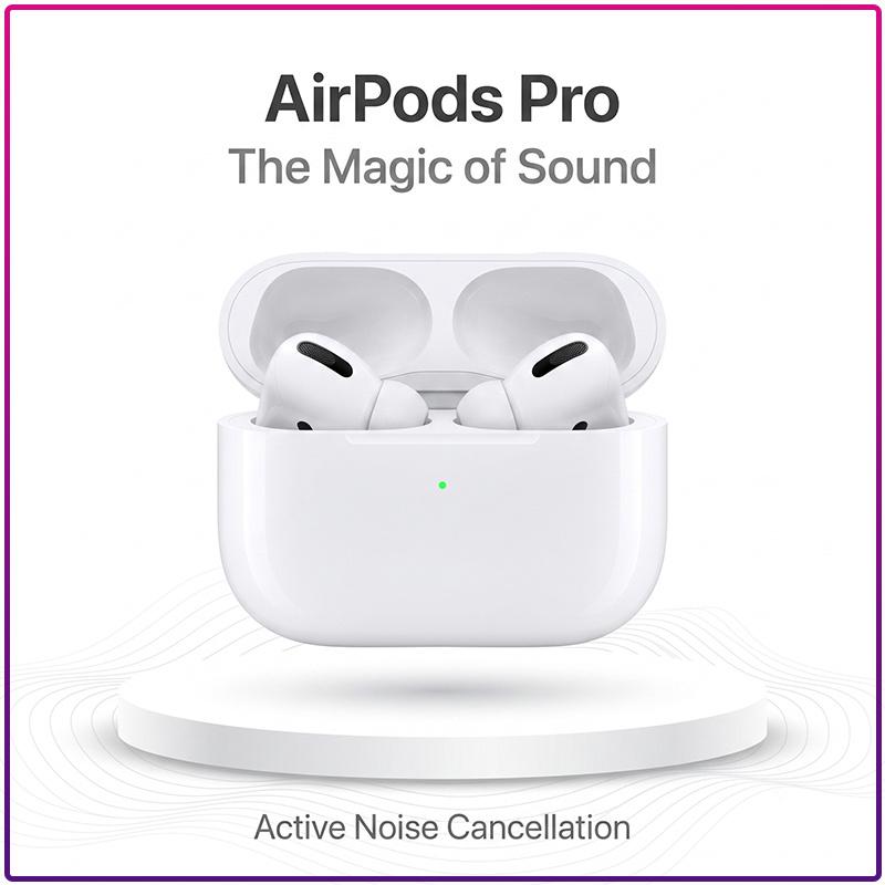 Universal Bluetooth Wireless Headset Apple AirPods Pro Powerful Noise Cancellation Immersive Surround Sound USB-C Charging All Devices Compatible