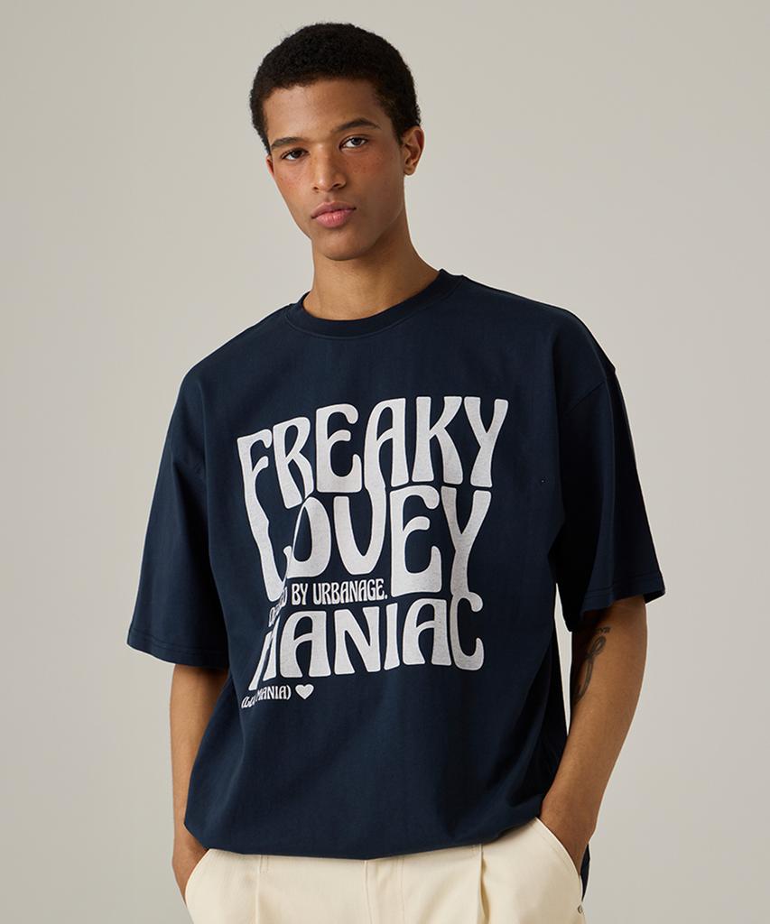 URBANAGE Maniac Oversized Short Sleeve Navy
