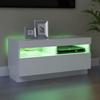 Vidaxl Szafka Pod Tv Z Oświetleniem Led, Biała, 80X35X40 Cm