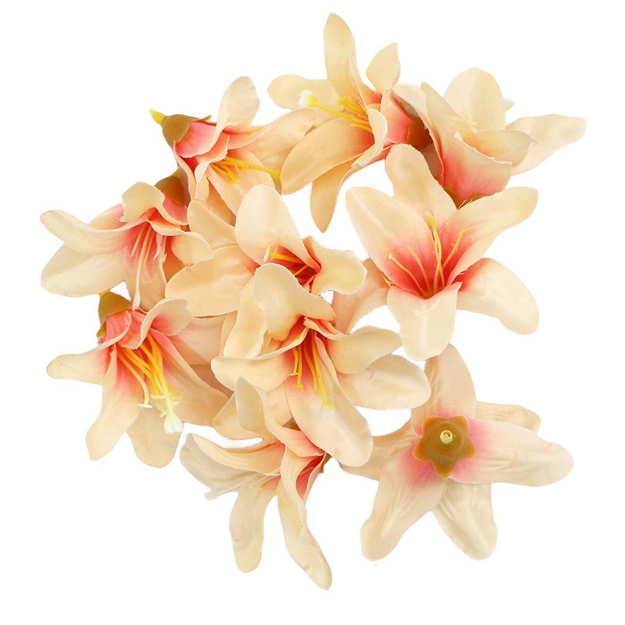 

Маленький цветок лилии Имитация цветка Набор для украшения Сделай сам Пакет материалов Материал ручной работы Аксессуары для украшения сада шампанского