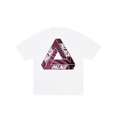 Palace Ss25 Tri-Vex T-skjorte Klassisk Stor Trekant 3D Logo Trykk Komfortabel Kortermet T-skjorte Unisex T-skjorter P28TS051