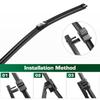 For VW Touran 2003-2006 2004 2005 Wiper Front Wiper Blades Windshield Windscreen Window Brush 28"+28