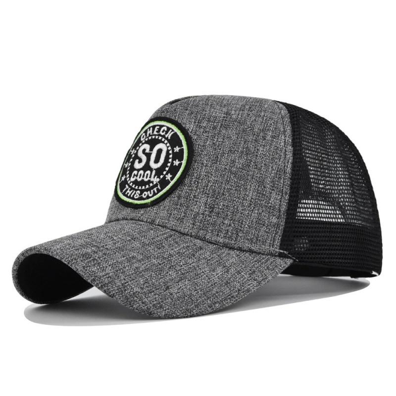 Tak Fajny Siatkowy Kapelusz Baseballowy z Haftem Nowy Letni Jednolity Kapelusz Przeciwsłoneczny Mężczyźni Kobiety Unisex-Młodzież Bawełniane Czapki Snapback Modna Czapka Hip Hop