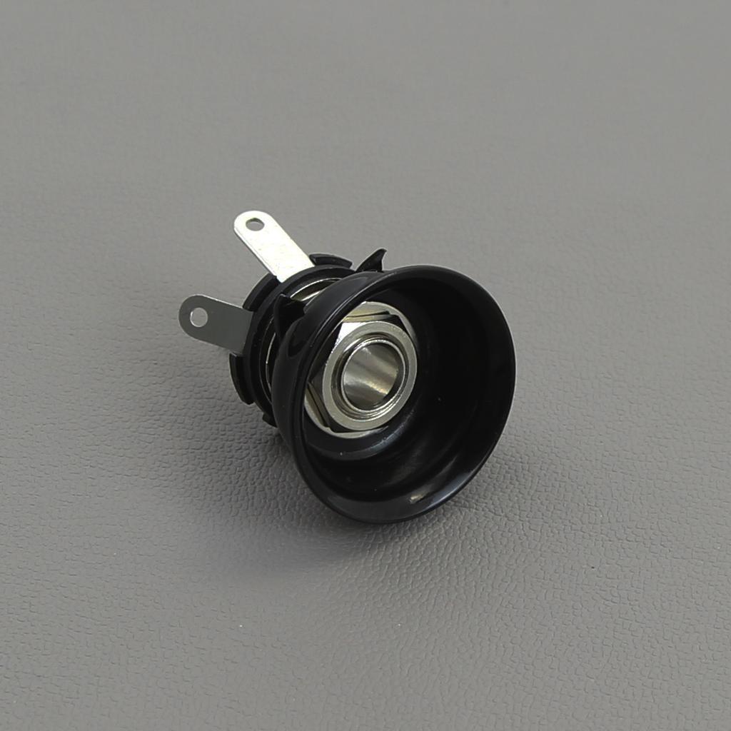 FLEOR Copper Guitar Output Jack 1/4" 6.35mm with Vintage Jack Cup for TL Guitar,3 Colors Choose