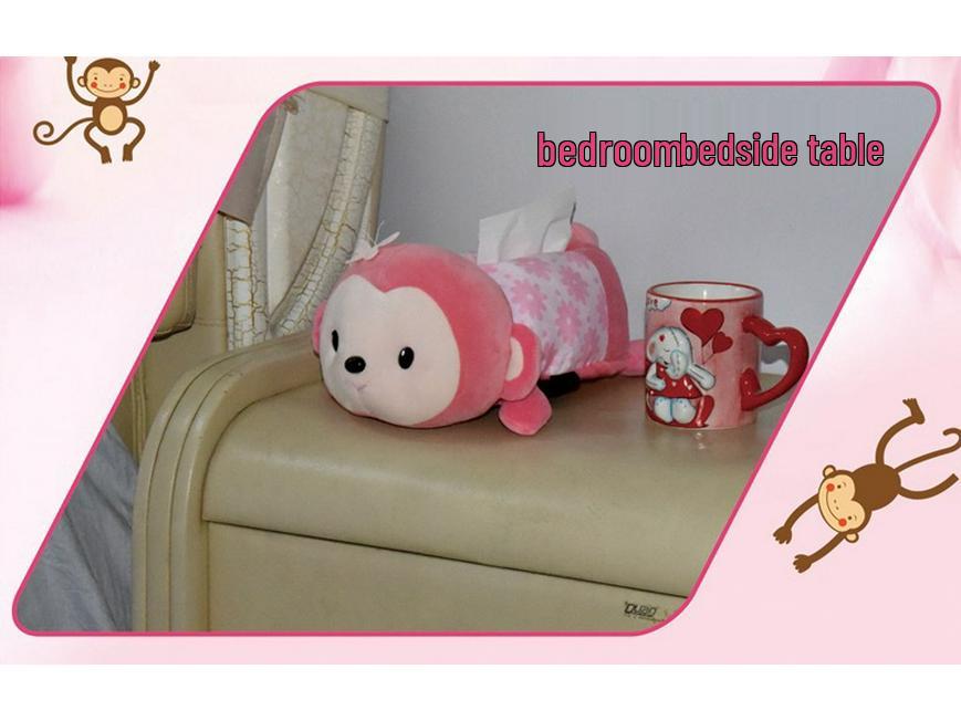 Cute Cartoon Car Hanging Armrest Tissue Box - Creative Interior Decoration