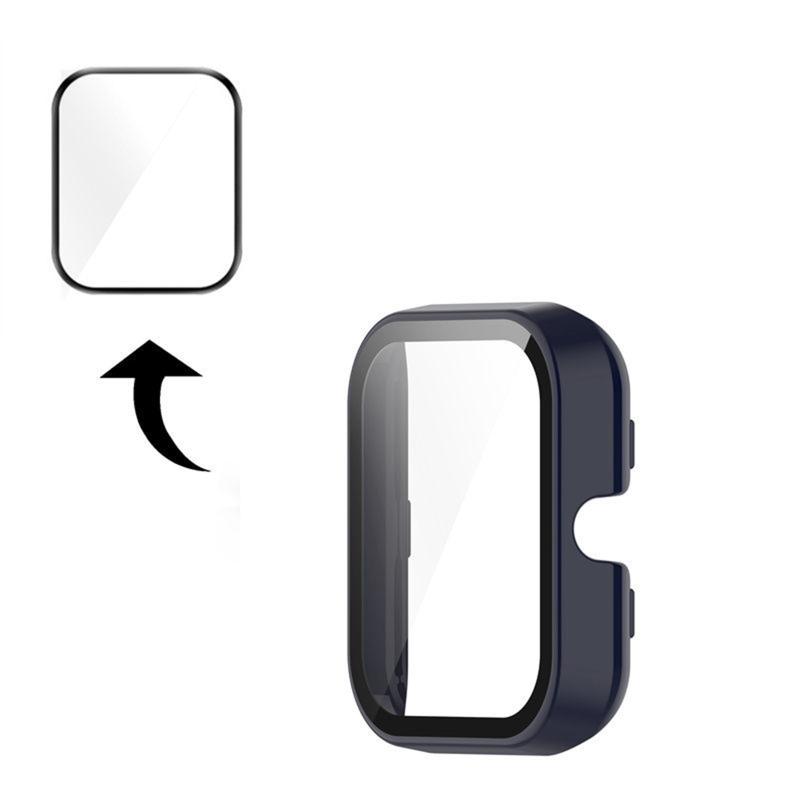 Screen Protector for Case with Tempered Film for AmazfitBIP U/for POP Full Coverage for Shell Protective Cover Replace