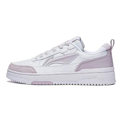 Li Ning Tian Ji 2.0 Durable Breathable Low-Top Skate Shoes Women Sneaker White Purple AGCT212-4