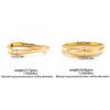 SHIXIN Minimalist Irregular Smooth Metal Open Bangle for Women Hip Hop Geometric Gold Color Stacked Bracelet New Trendy Jewelry