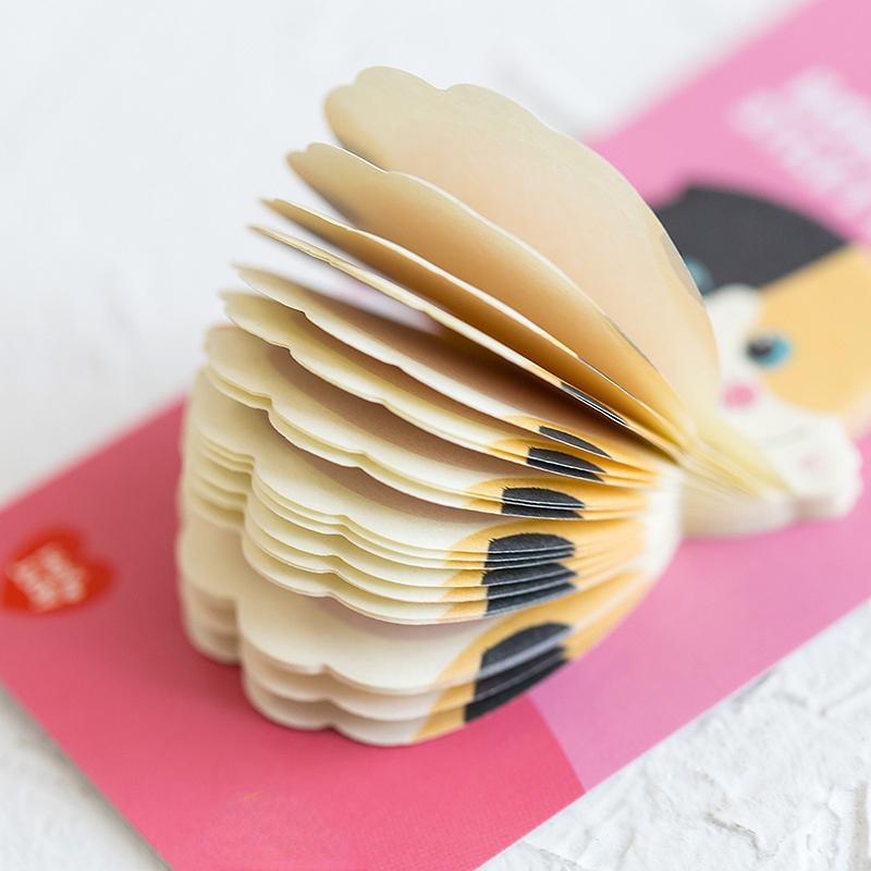 1 db Cute Cat sorozat öntapadós cetlik diáküzenet matrica N Times jegyzettömb Scrapbooking iskolai címke levélpapír