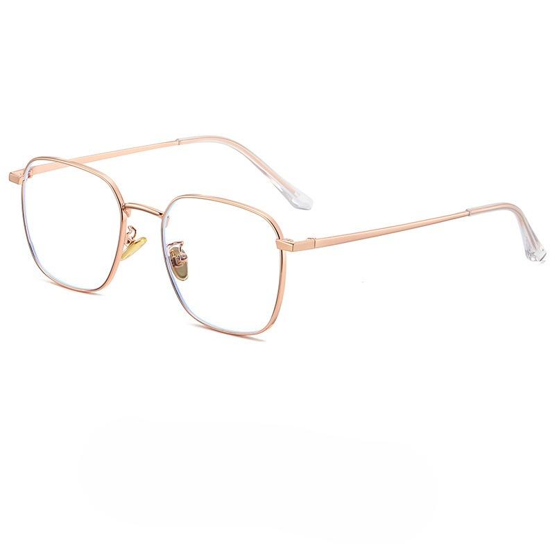 Trendy Plain Glasses For Men Computer Fashion Eyewear Photochromic Anti Blue Light Eyeglass Frame