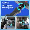Car Fan for Backseat Dual-Head USB Powered Car Cooling Fans with 3 Speeds 360° Rotatable 5V Electric Car Seat Fan Powerful