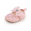 Solid Color Lace Baby Princess Shoes for 0-12 Months - Spring & Autumn Walking Shoes
