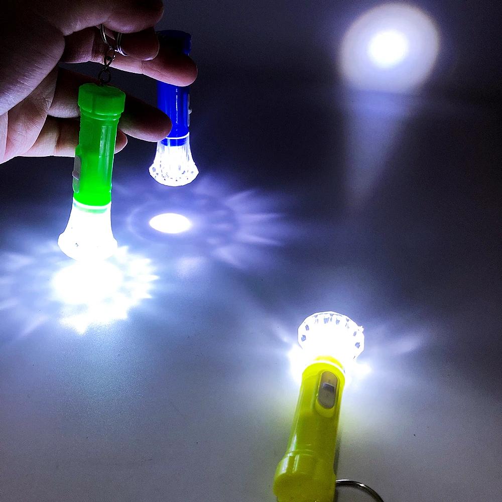 10-50PC Mini LED Glow Flashlight Kids Birthday Party Carnival Wedding Guest Gift Classroom Prizes Color Random