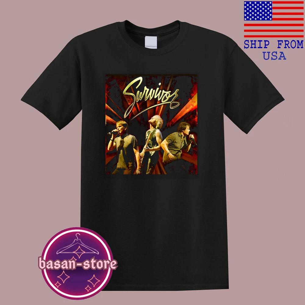 SURVIVOR Men s Black T-Shirt Tee Top Unisex S