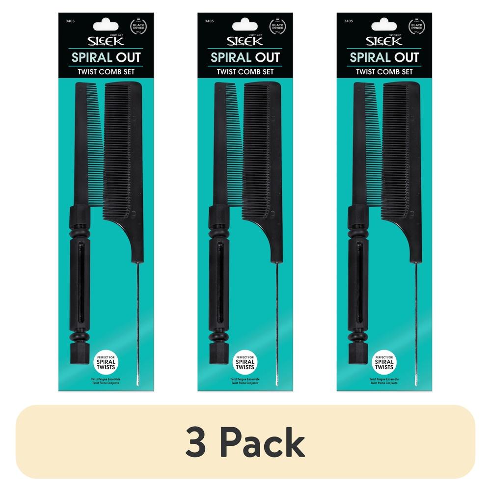 

(Набор из 3 расчесок: расческа с поворотным хвостиком/расческа с тонким хвостиком United States