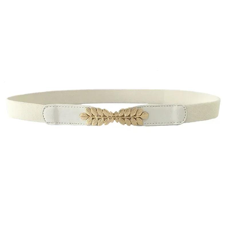 

Dress Belt Women s Slender Waist Seal Versatile and Fashionable Dress Elastic Belt Youth and Student Trendy Belt Accessories New 80cm белый