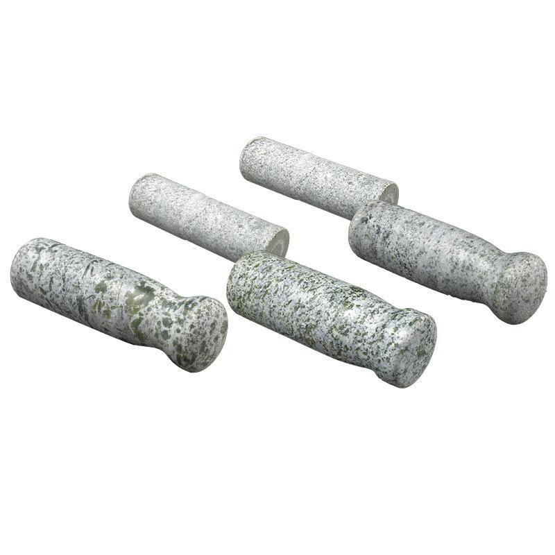 Heavy Duty Natural Granite Grinding Pestle Polished Non-Slip Base for Kitchen Grinding Spices Herbs Pesto Guacamole