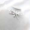 Bowknot Lace Collar Maid Choker Lace Alloy Material Perfect Gift for Cosplayer