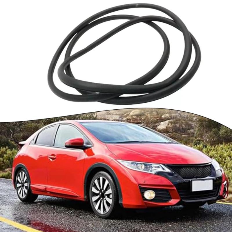 Black Rubber Sunroof Glass Gasket 70200-TR0-A02, Replacement Weatherstrip Trim for Aged Roof Glass Edge, Dust Blocking Help, and Trim Care