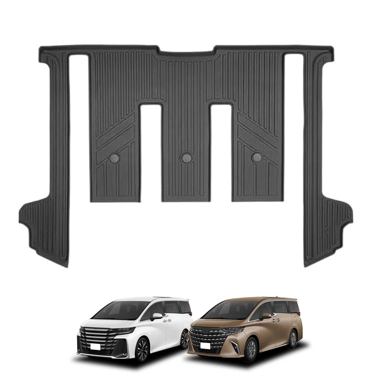 

SunYard Floor Mats for the New 40 and 40 2nd-Row Alphard/Vellfire Series, Vehicle-Specific Design, Waterproof, Stain-Resistant, Stain-Resistant (2nd