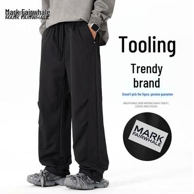 Pantalon cargo parachute ample droit pour homme Mark Fairwhale