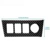 Carbon Fiber Cigarette Lighter Frame Trim for Toyota RAV4 2006-2012 LHD RHD Center Console Panel Cover
