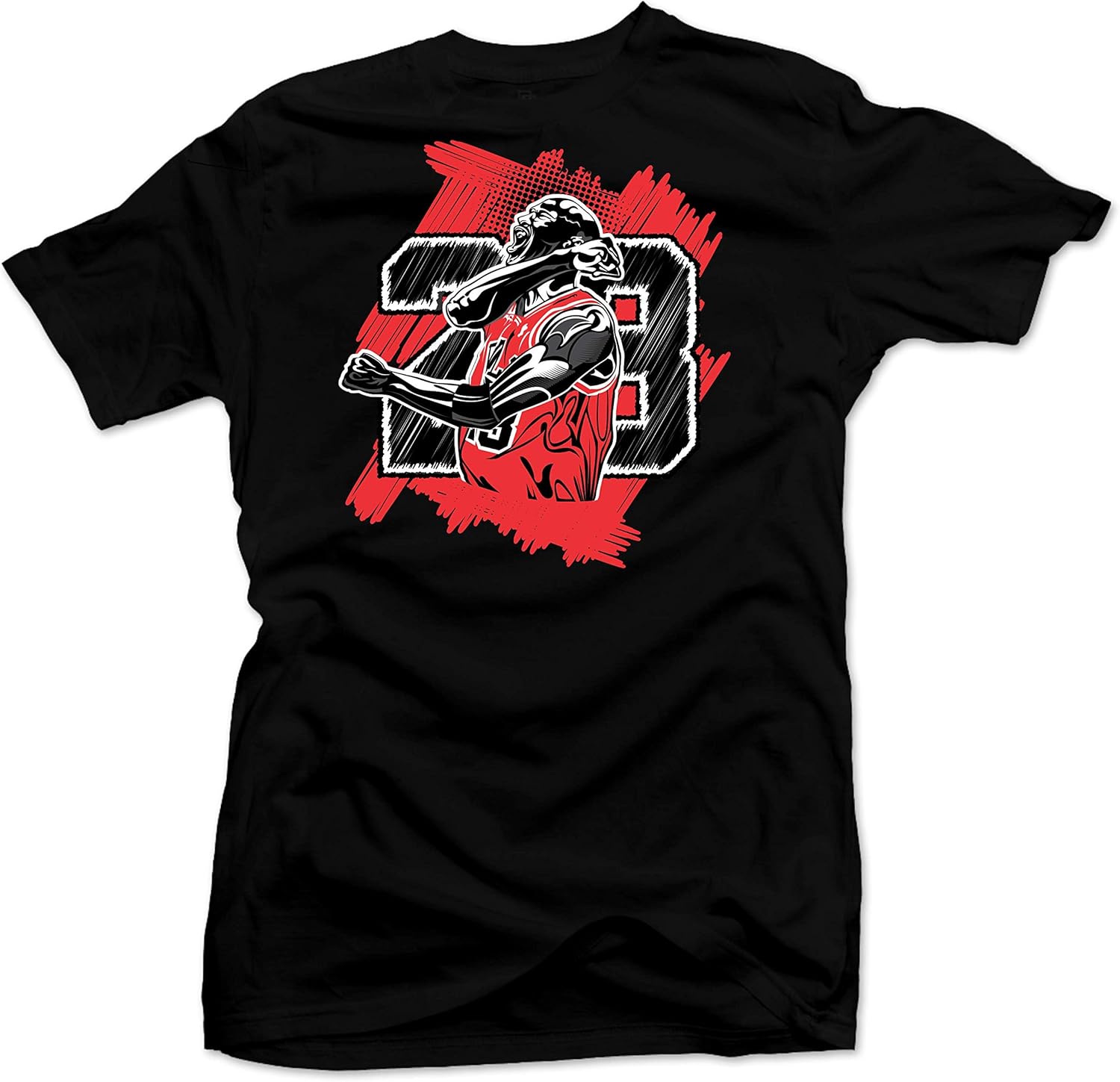 SNELOS Sneaker Matching Graphic T Shirt for Men Breathable Cotton Streetwear Tee Casual Style S