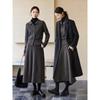 Women's Winter Wool Blend High-Neck Sweater & Skirt Set