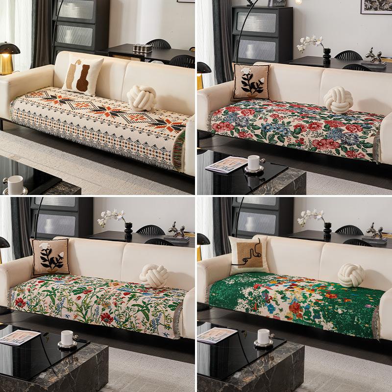 Einfaches Wind-Sofakissen, Herbst- und Winter-Sofabezug, Hochwertiges Sofa-Handtuch, Ganzjahres-Universal, Anti-Kratz- und Rutschfester Sofabezug