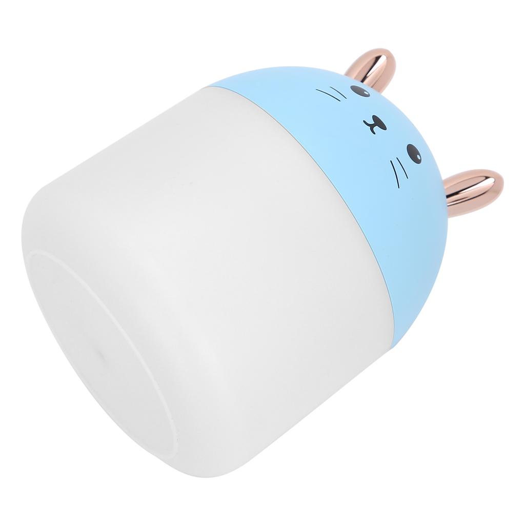 Cartoon Cat Modeling Humidifier Aromatherapy Diffuser with Colorful Light for Home Office Blue