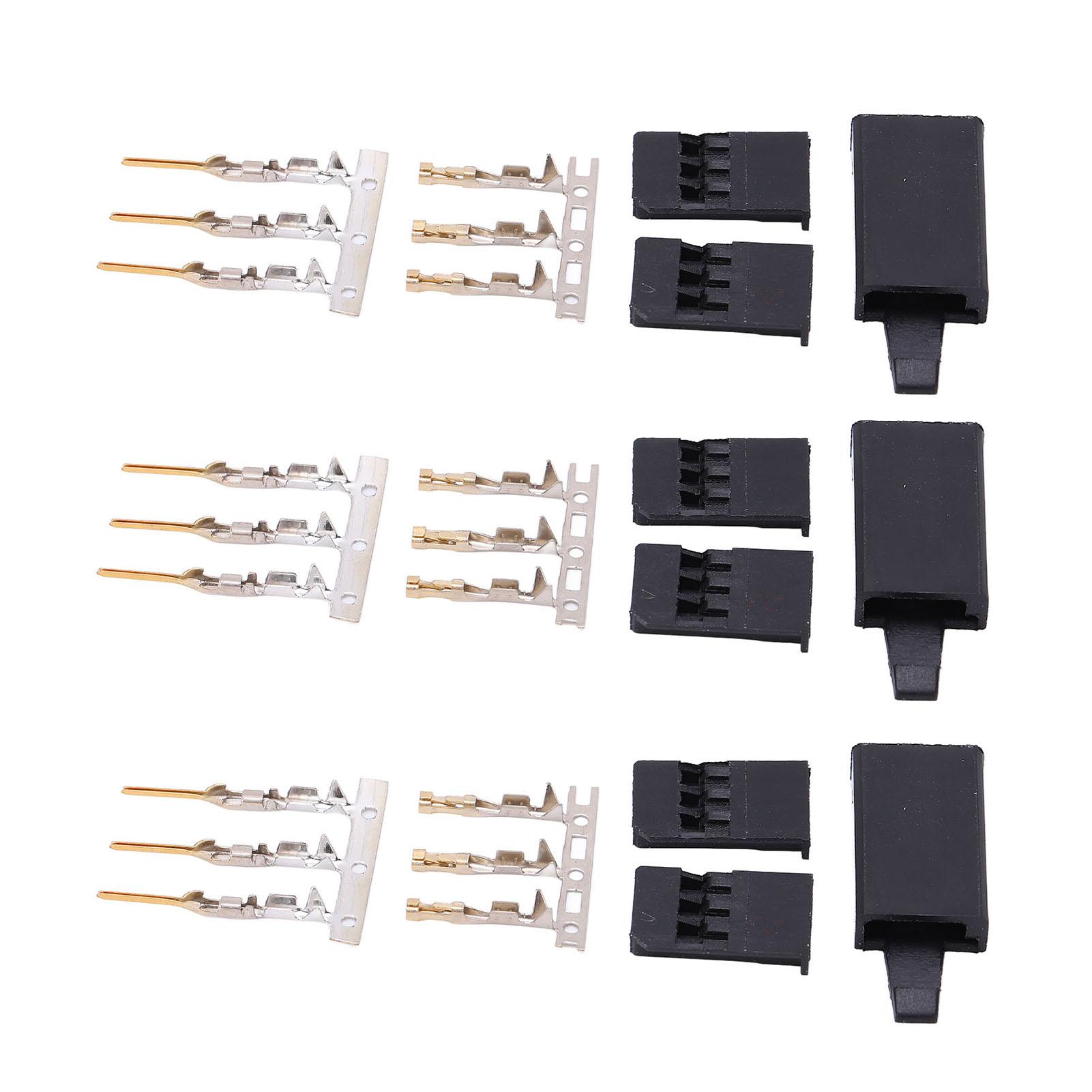 

Набір 50 шт. штекерів-роз ємів для сервоприймача з фіксатором та позолоченими клемами (мама-тато)