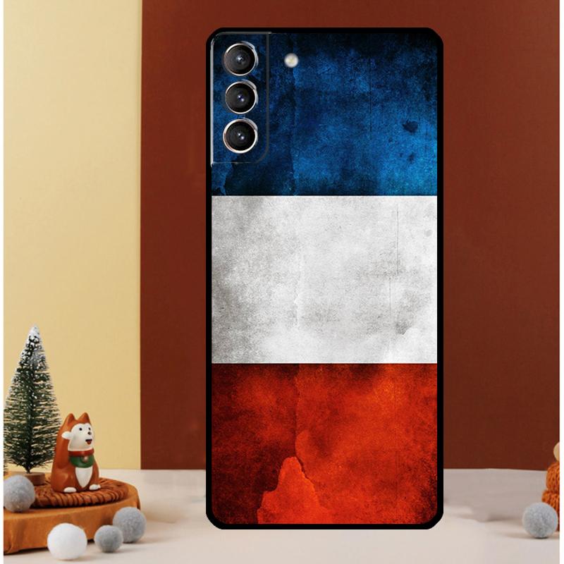 France National Flag Case For Samsung Galaxy S24 Ultra S20 S21 FE Note 10 20 Ultra S8 S9 S10 S22 S23 Plus Cover