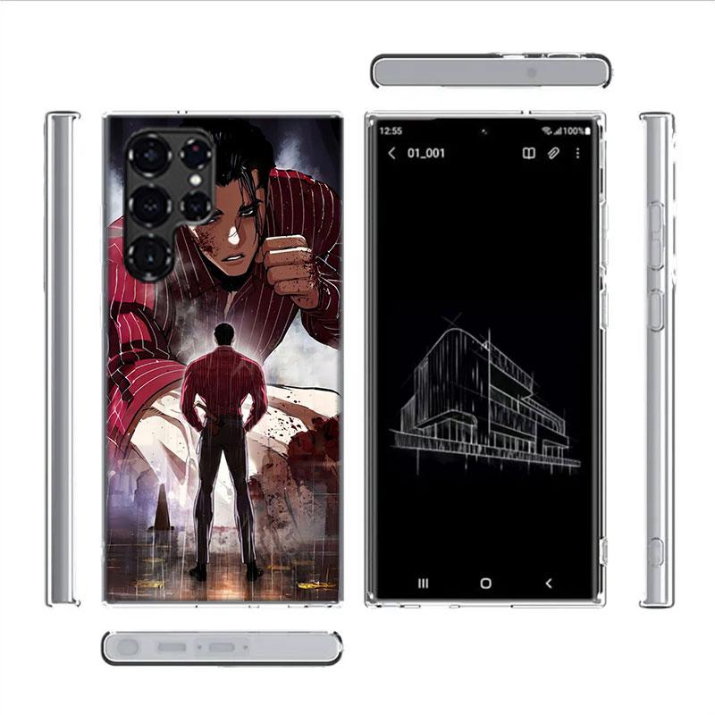 Jonggun Lookism Capa Phone Case For Samsung S26 Ultra S25 Edge Galaxy S23 S21 S20 S24 FE S22 S10 Plus Cover Clear TPU Shell Coq