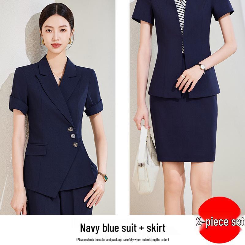 Goddess Style Professional Women's High-End Suit Skirt Set - Elegant Workwear for Mature Women
