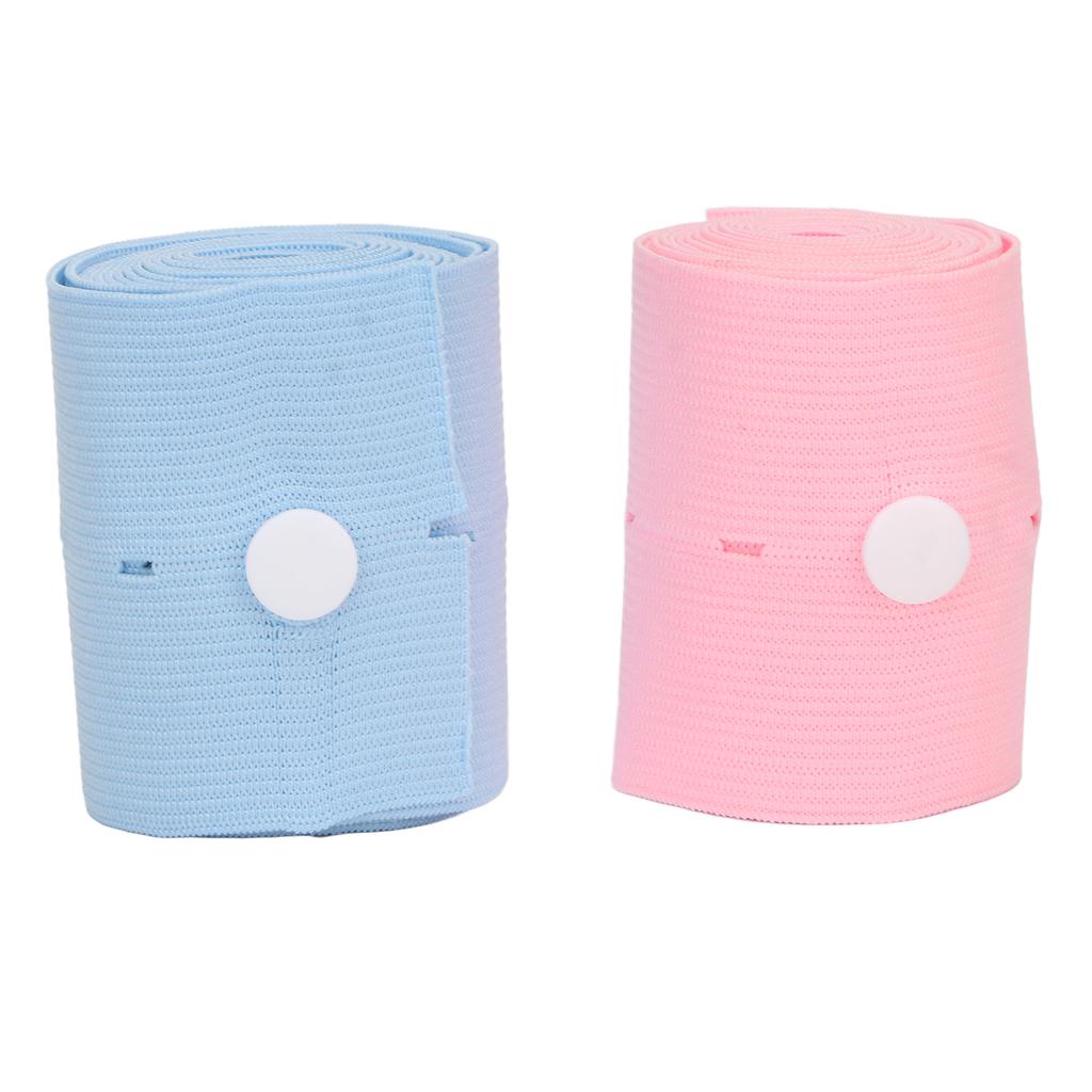 2Pcs Fetal Monitoring Belt Fetal Heart Monitoring Bandage Belt with Snaps Design for Pregnant Woman
