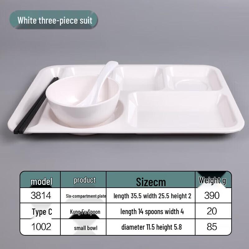 

Melamine A5 Divided Canteen Tray