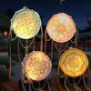 Pearl Bead-strand Flower Drumlamp LED Warm Glow Ancient Style Light  Crafting Activity