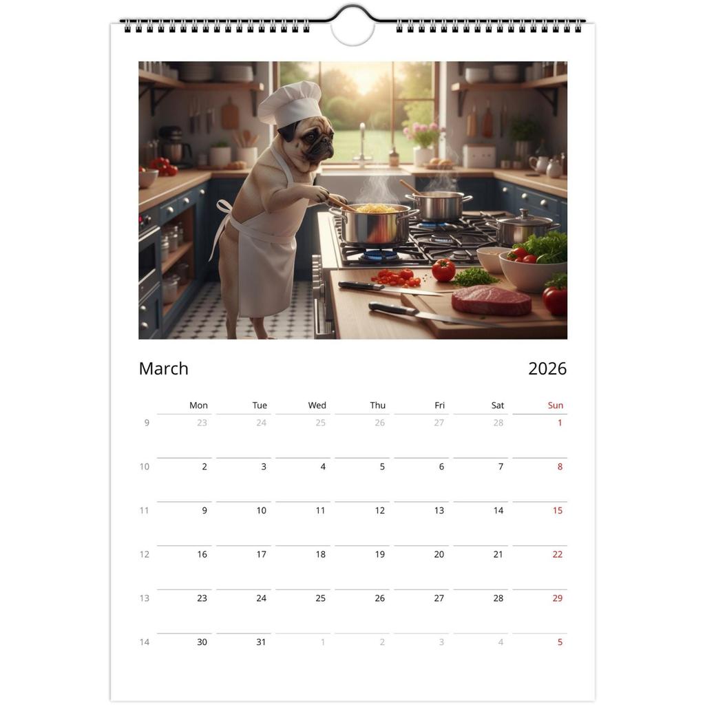 2026 Wall Calendar, Fun Themed Calendar, Fun Chat Gift, Perfect Choice For Home Use.