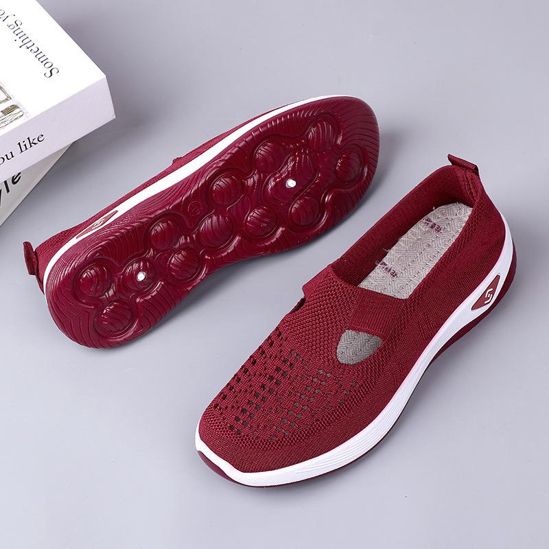 Summer true flying woven mesh shoes hollow mesh shoes comfortable flat-bottomed sports, casual shoes 36