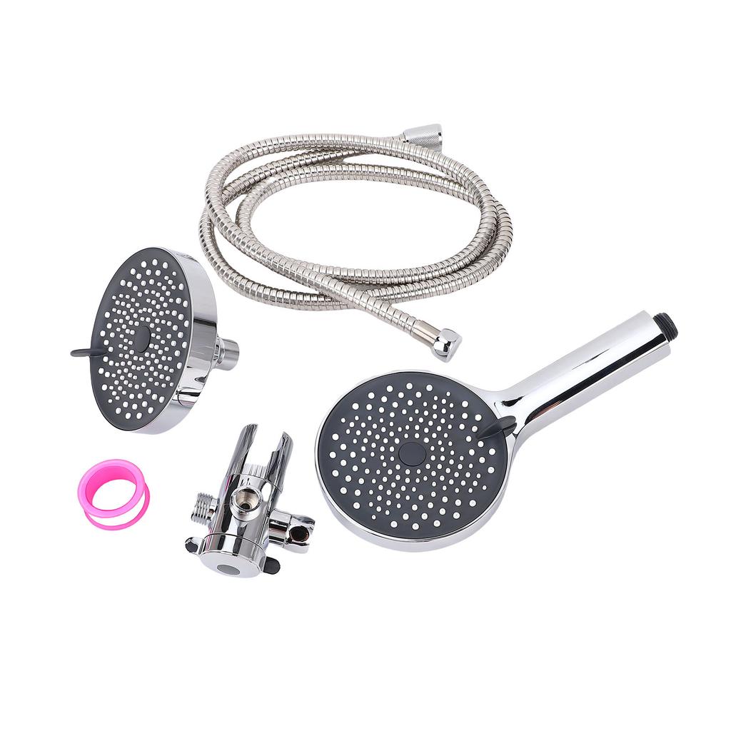 High Pressure 3 Way Rainfall Showerhead Combo with 1.5M Hose 3 Setting Shower Sprayer and Hand Held Shower Bathroom Accessories