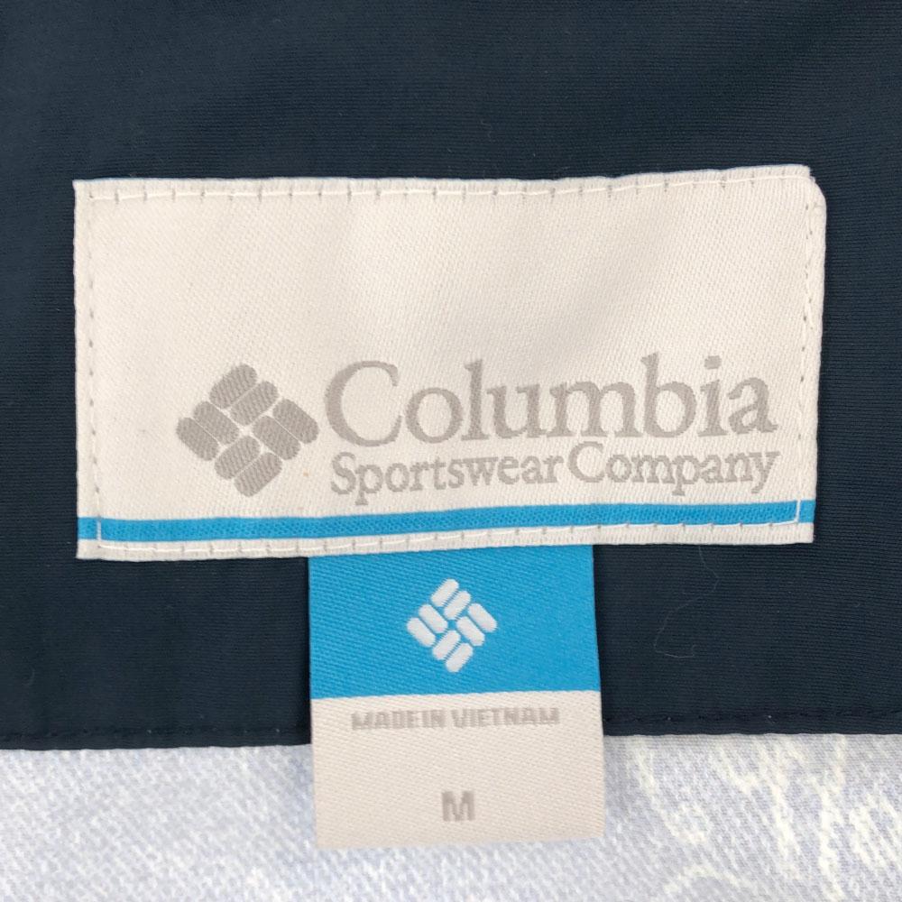 Columbia PM3795 Overall handle Nylon Outdoor jacket M Blue Zip hoodie Men's Used