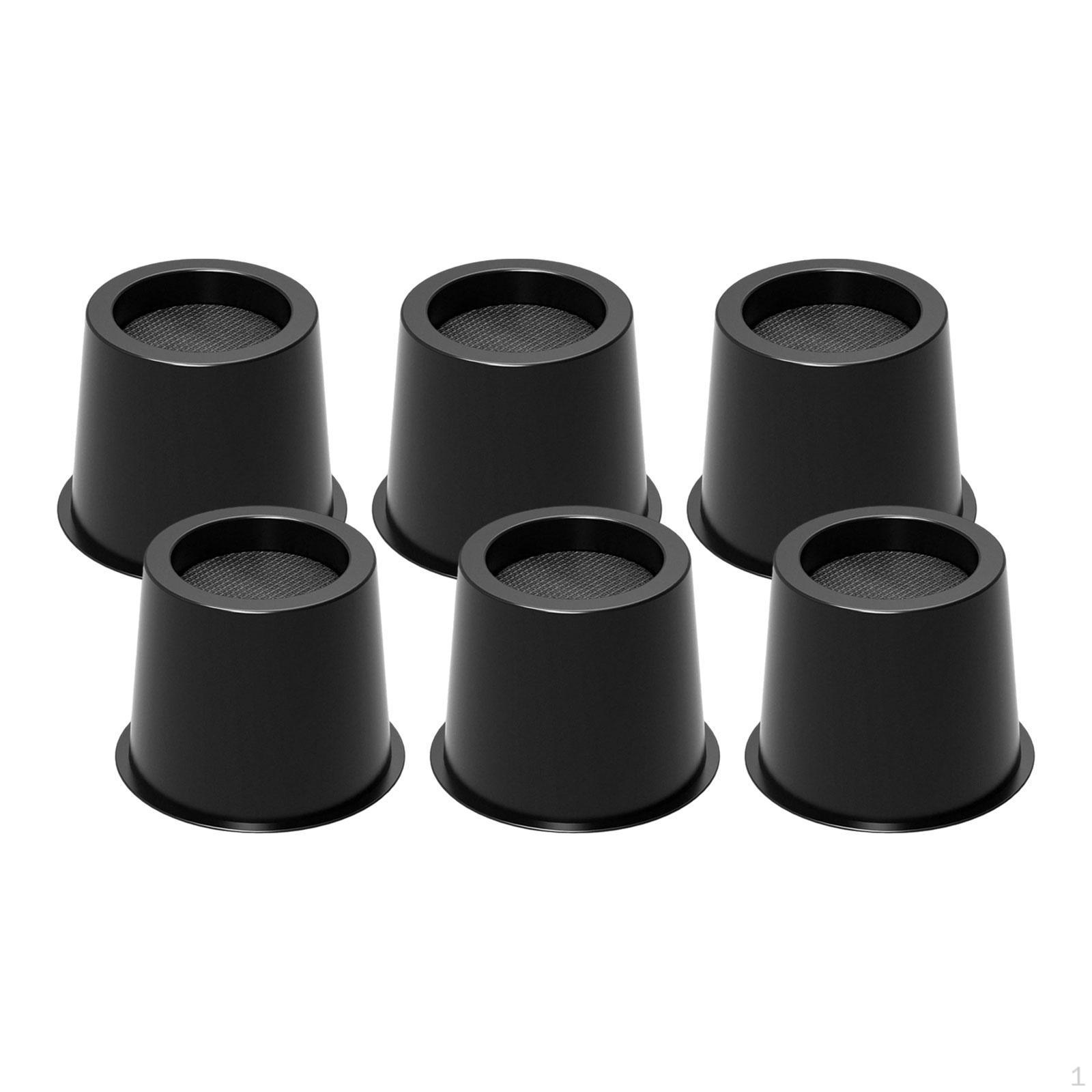 

Подъемники для кровати 3 дюйма, круглые подъемники 4 высоты для стола, дивана, шкафа, стола 6pcs