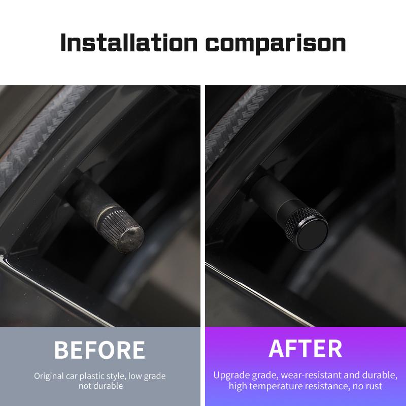 For Ford St Kuga Fiesta Fusion Mondeo Explorer Ecosport 4Pcs Car Wheel Tire Valve Cap Tyre Rim Stem Waterproof Cover Accessories