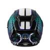 OGK KABUTO KAMUI3 ETERNO Full-Face Motorcycle Helmet, Black/Blue (Size: XS)